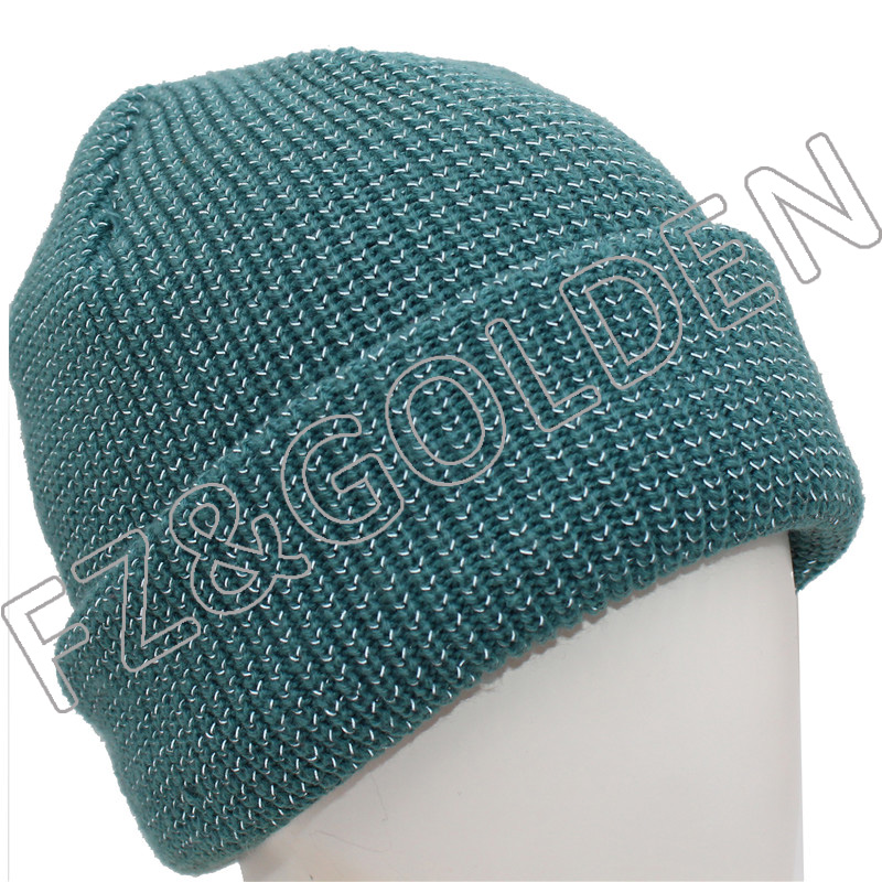 Reflective Adult Polyester Knitted Hat
