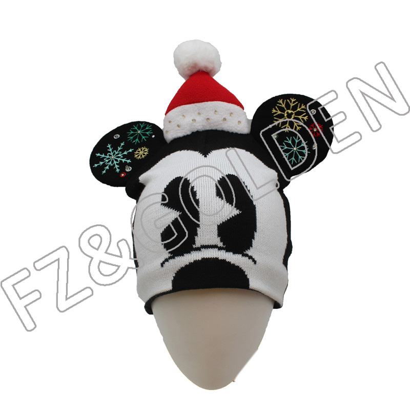 Mickey Mouse LED មួកបុណ្យណូអែល
