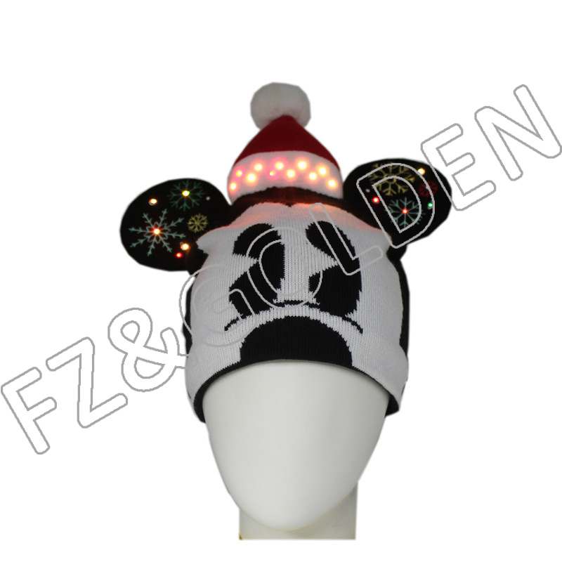 Topi Natal LED Mickey Mouse