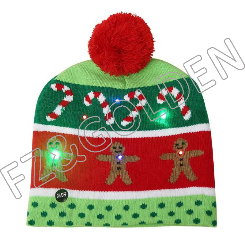 חג המולד LED סרוג כובע01