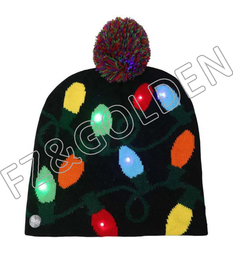Christmas LED Knitted Hat02