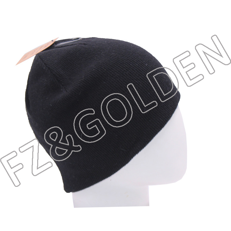 Winter Knitted Embroidered Beanie Hats01