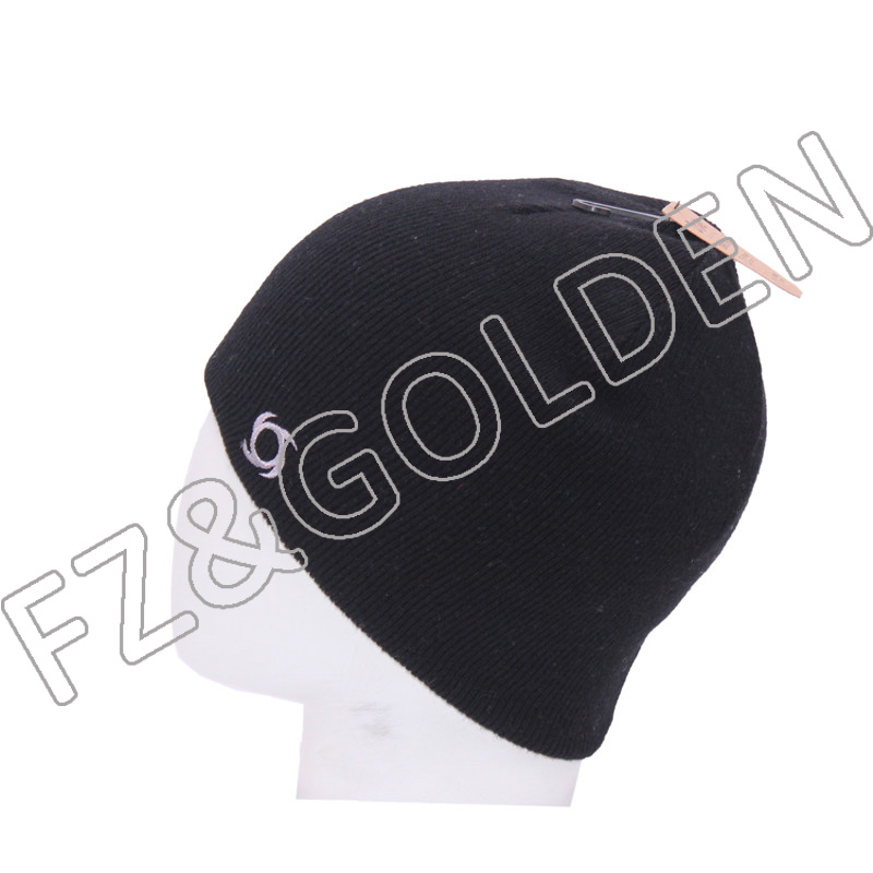 Winter Knitted Embroidered Beanie Hats05