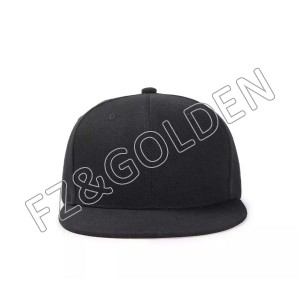 gorras ajustadas con logo personalizado de seis paneles de corona media snapback3